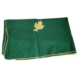 Vintage Square Table Cloth Linen Blend? Green Yellow Rose Mid Century Modern